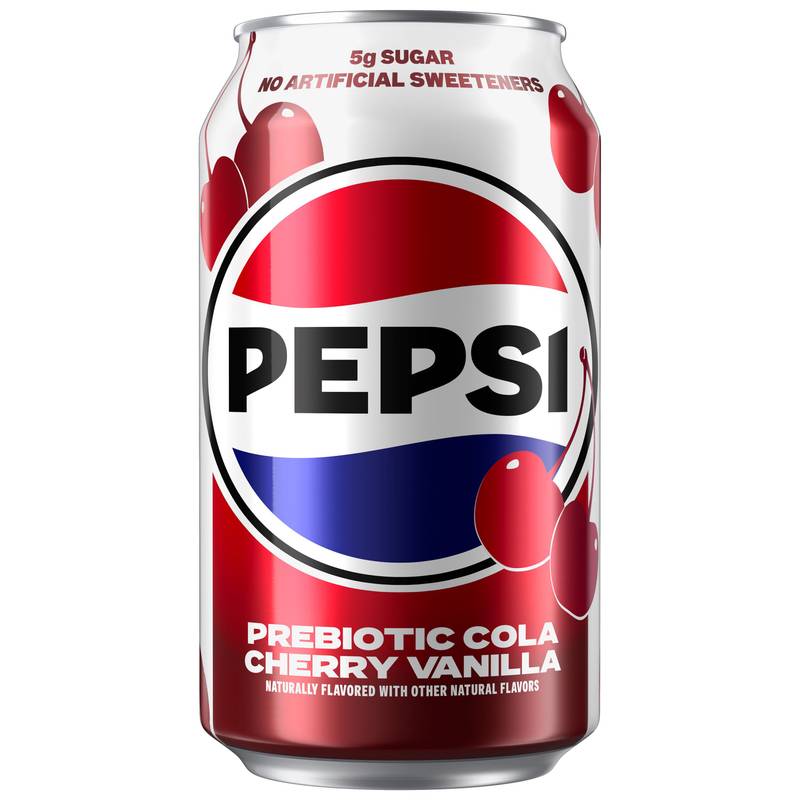 Pepsi Prebiotic Cola Cherry Vanilla 12oz Can