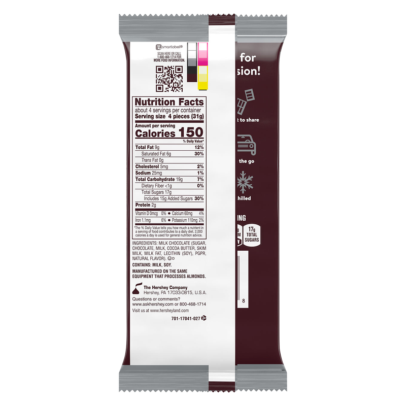 Hershey's Milk Chocolate Bar XL 4.4oz