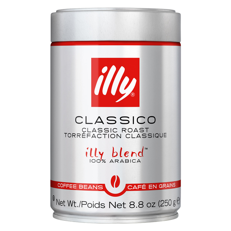 Illy Medium Roast Whole Bean Coffee 8.8oz Can