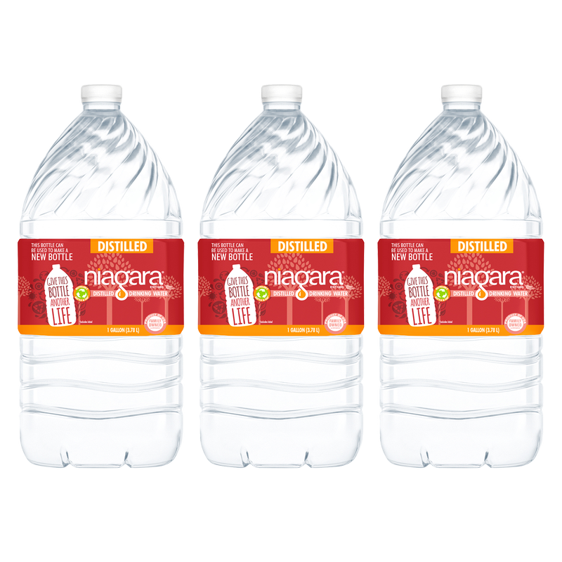 Niagara Distilled Water 1 Gallon 3ct