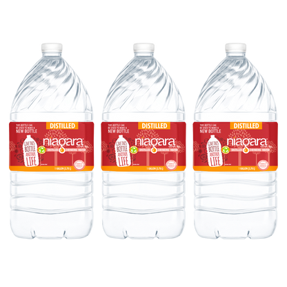 Niagara Distilled Water 1 Gallon 3ct
