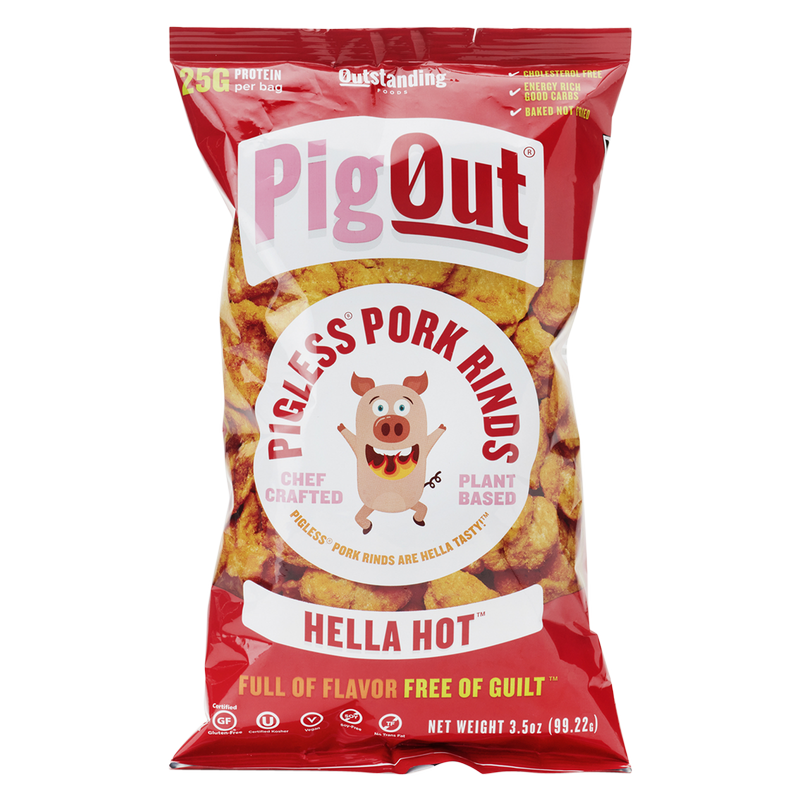 Outstanding Foods Hella Hot Pigless Pork Rinds 3.5oz