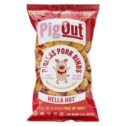 Outstanding Foods Hella Hot Pigless Pork Rinds 3.5oz