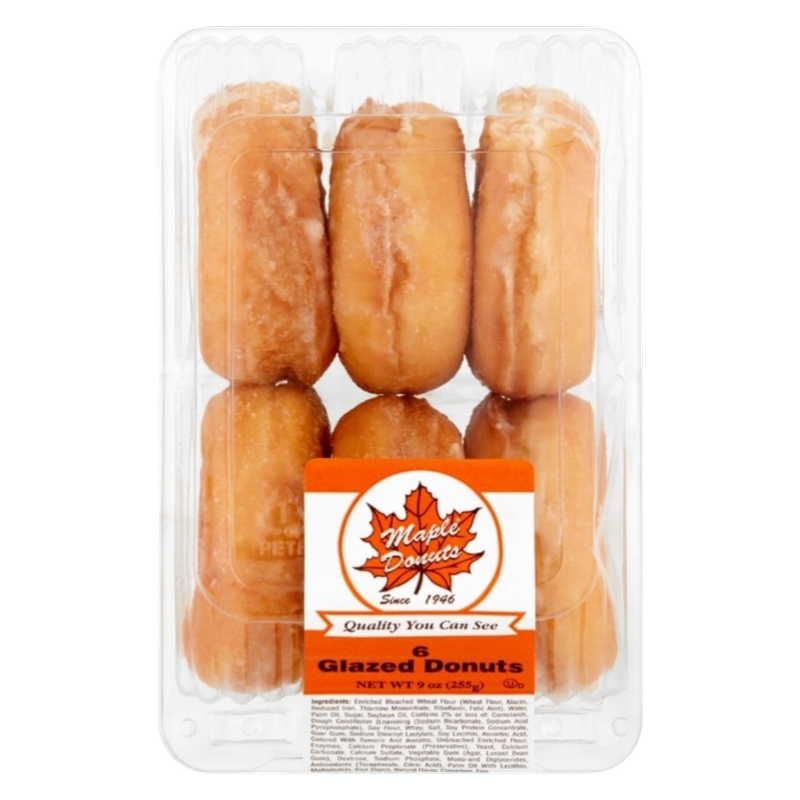 Maple Donut Glazed Donuts - 6ct