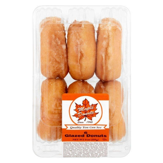 Maple Donut Glazed Donuts - 6ct