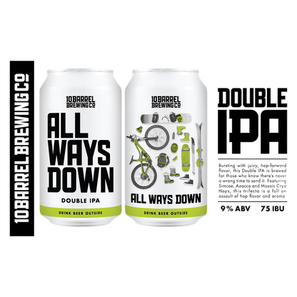 10 Barrel All Ways Down Double IPA 6pk 12oz Can 9.0% ABV