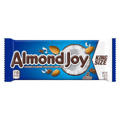 Almond Joy Coconut and Almond Candy Bar King Size 3.22oz