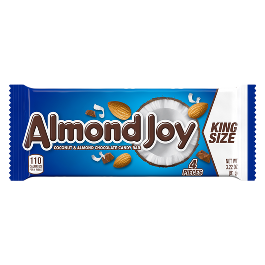 Almond Joy Coconut and Almond Candy Bar King Size 3.22oz