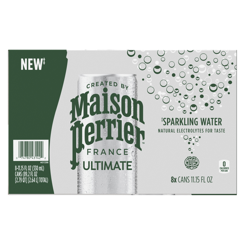 Maison Perrier Unflavored Sparkling Water 8pk 11.15oz Can