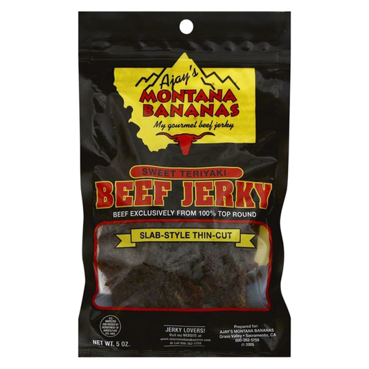 Montana Banana Sweet Teriyaki Beef Jerky 5oz