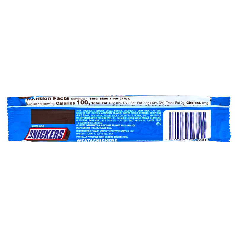 Snickers Crisper 4pc King Size Bar 2.83oz