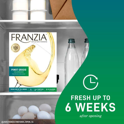 Franzia Pinot Grigio/Colombard Vintner Select White Wine 5L Box