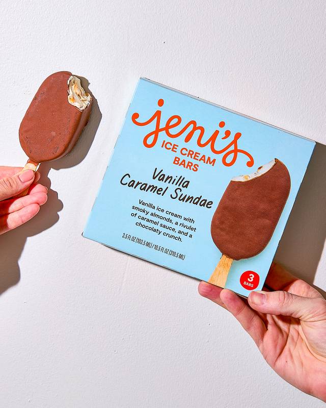Jeni's Vanilla Caramel Sundae Ice Cream Bar 3ct