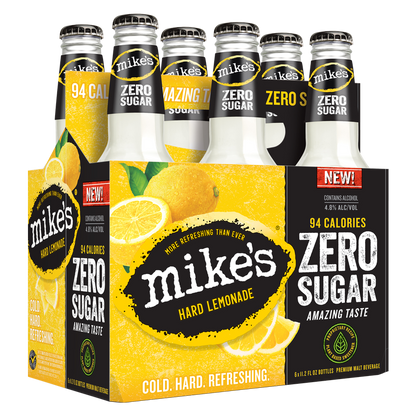 Mike's Hard Lemonade Zero Sugar 6pk 11.2oz Btl 4.8% ABV