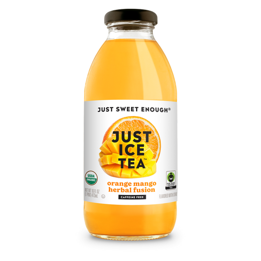 Just Ice Tea Organic Orange Mango Herbal Fusion 12oz Btl