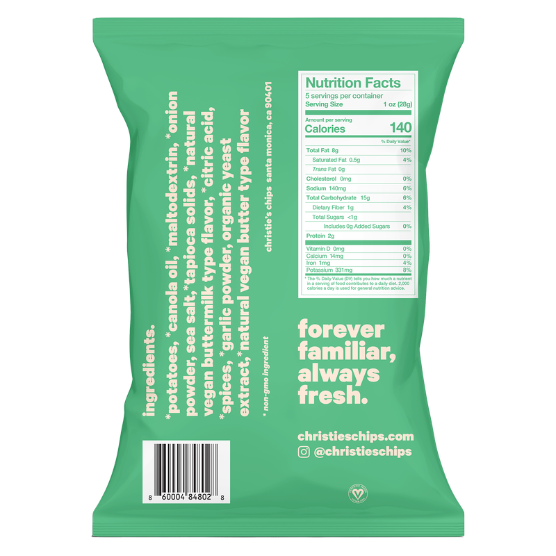 Christie's Sour Cream and Wild Onion Chips 5oz