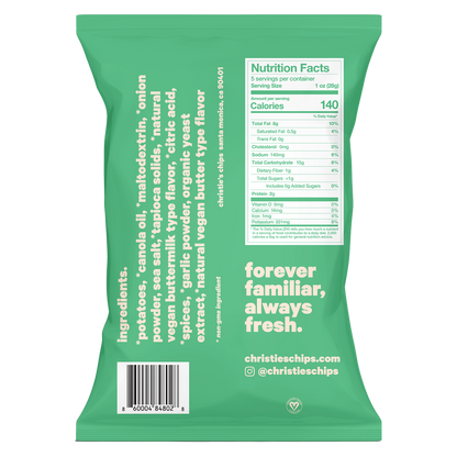 Christie's Sour Cream and Wild Onion Chips 5oz