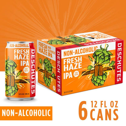 Deschutes Fresh Hazy IPA Non-Alcoholic 6pk 12oz Can
