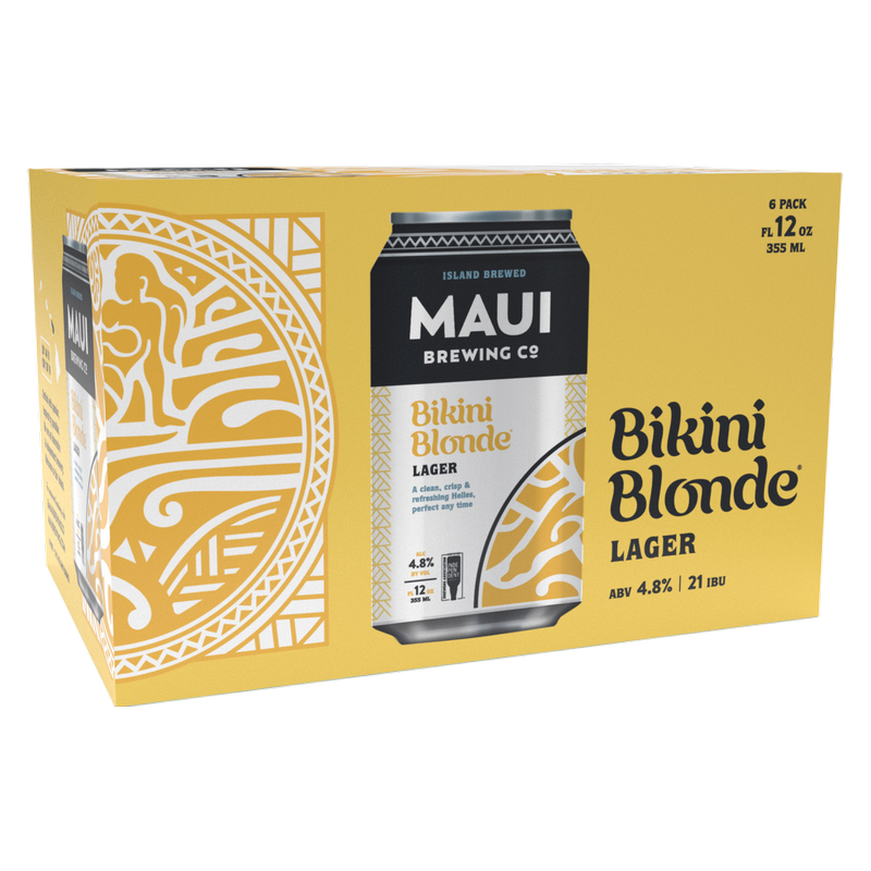 Maui Brewing Bikini Blonde Lager 6pk 12oz Can 4.8% ABV