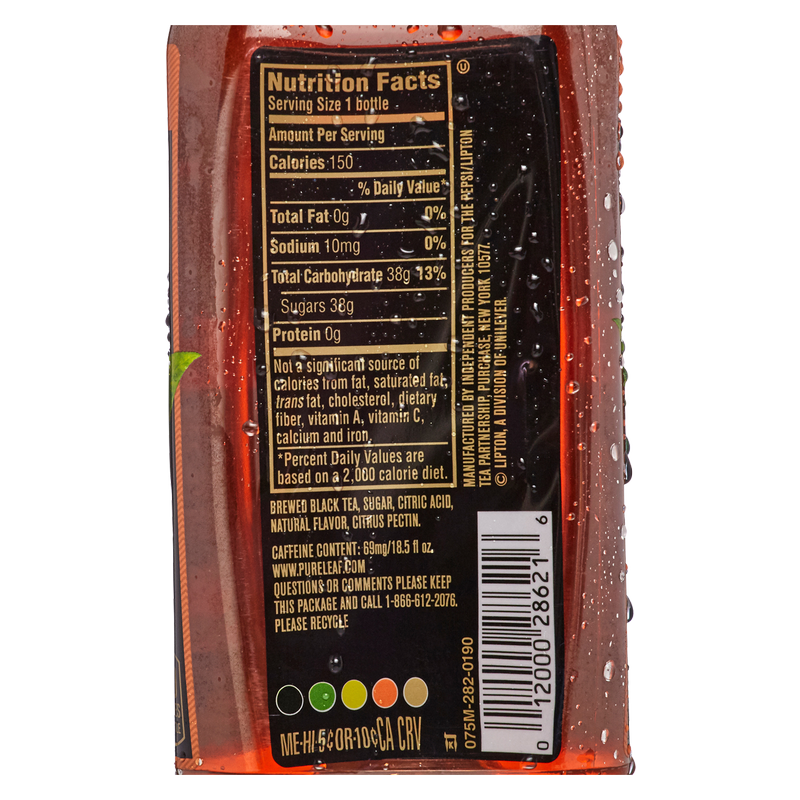 Pure Leaf Peach Iced Tea 18.5oz