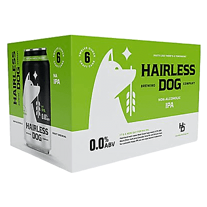 Hairless Dog Brewing IPA Non-Alcoholic 6pk 12oz Can