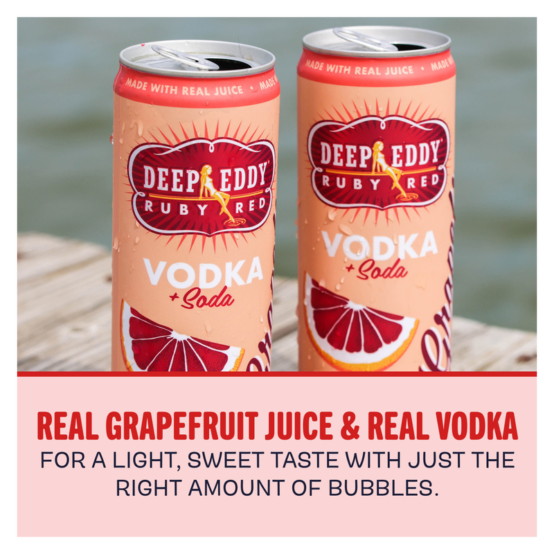 Deep Eddy Ruby Red Grapefruit Vodka & Soda 4pk 12oz 4.5% ABV