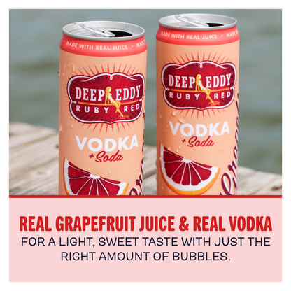 Deep Eddy Ruby Red Grapefruit Vodka & Soda 4pk 12oz 4.5% ABV