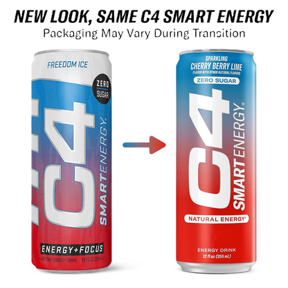 C4 Smart Energy Cherry Berry Lime 12oz Can