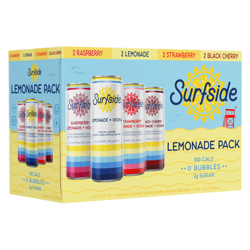 Surfside Lemonade Variety 8pk 12oz Can 4.5% ABV