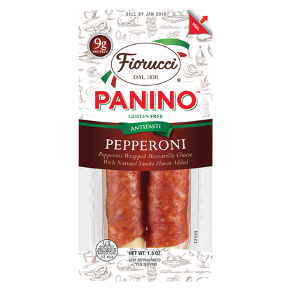 Fiorucci Panino Pepperoni & Mozzarella Cheese Snack Pack - 2ct/1.5oz
