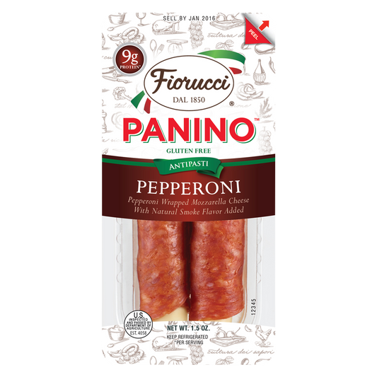 Fiorucci Panino Pepperoni & Mozzarella Cheese Snack Pack - 2ct/1.5oz