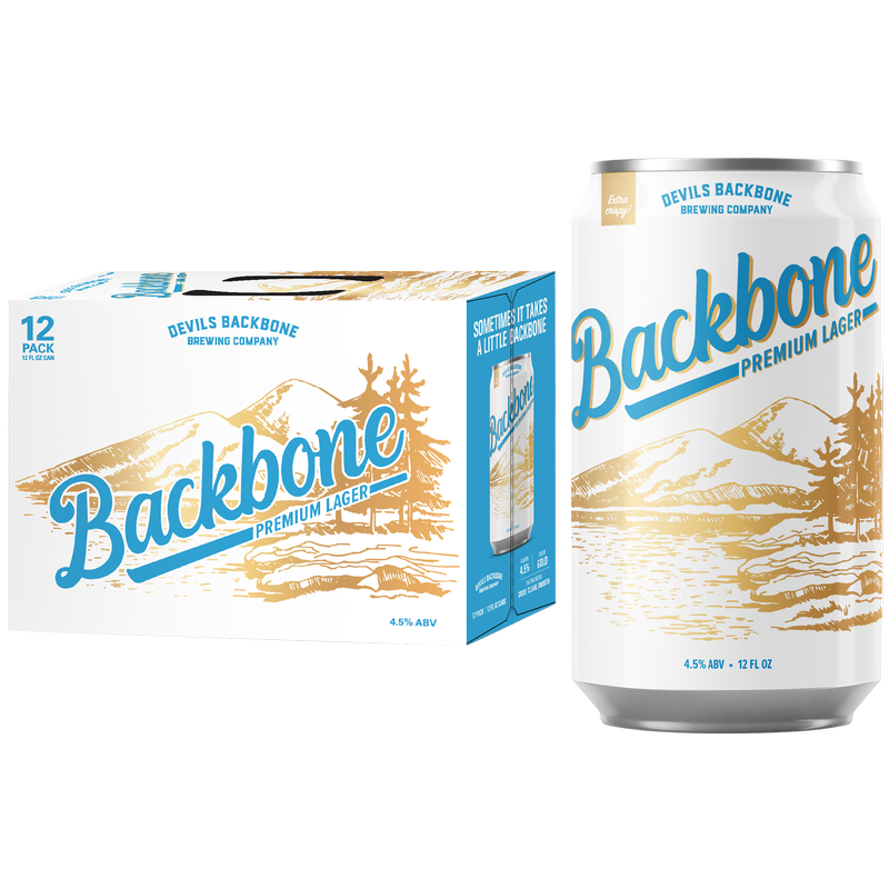 Devils Backbone Backbone Lager 12pk 12oz Can 4.5% ABV
