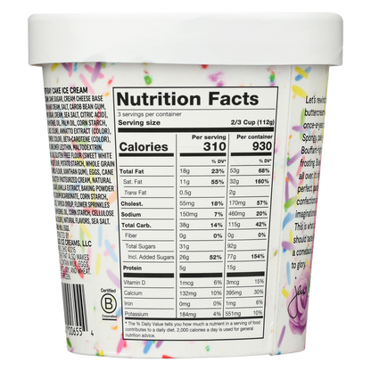 Jeni's Buttercream Birthday Cake Pint