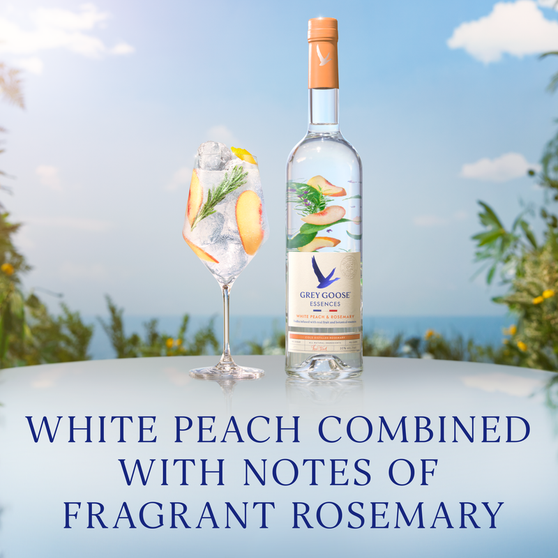Grey Goose Essences White Peach & Rosemary Vodka 1L (60 Proof)