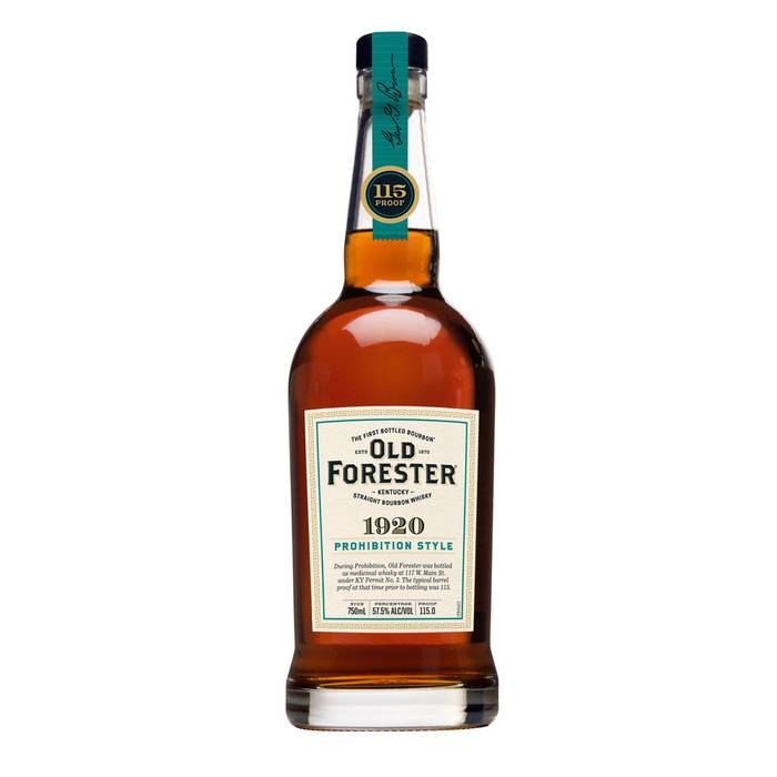 Old Forester Whiskey Row Series: 1920 Prohibition Style Kentucky Straight Bourbon Whisky, 750 mL Bottle, 115 Proof
