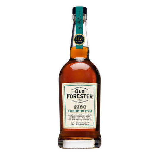 Old Forester Whiskey Row Series: 1920 Prohibition Style Kentucky Straight Bourbon Whisky, 750 mL Bottle, 115 Proof