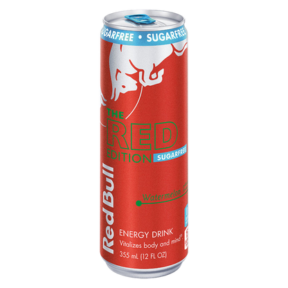 Red Bull Sugar Free Red Edition Watermelon Energy Drink 12oz Can