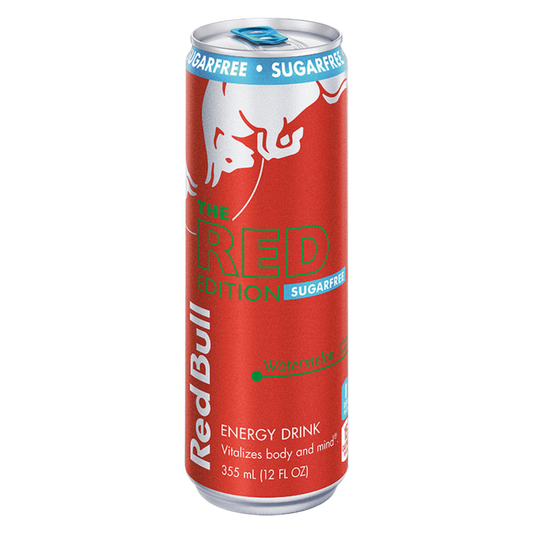 Red Bull Sugar Free Red Edition Watermelon Energy Drink 12oz Can