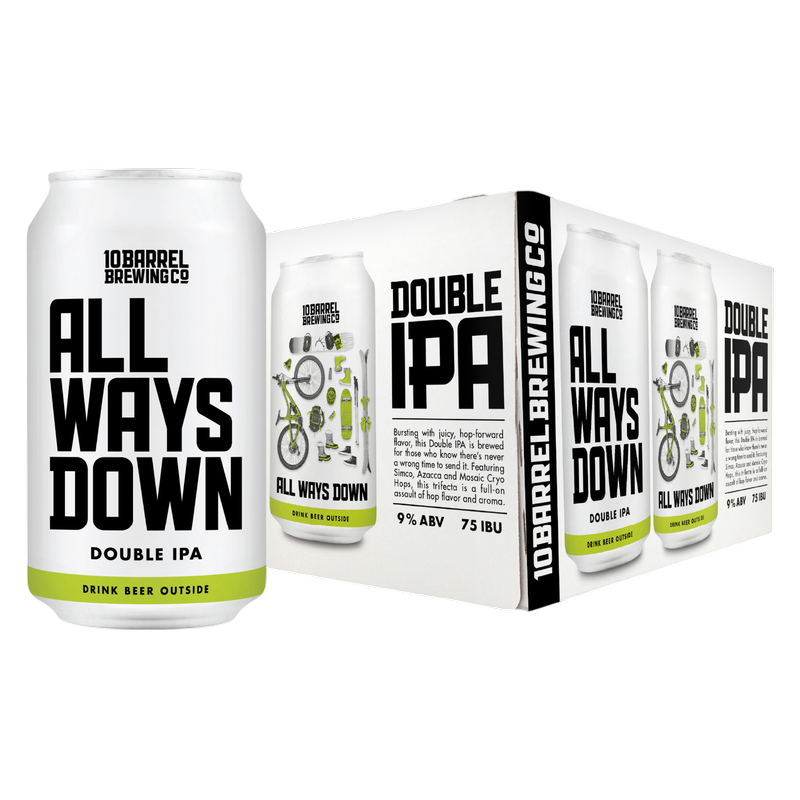 10 Barrel All Ways Down Double IPA 6pk 12oz Can 9.0% ABV