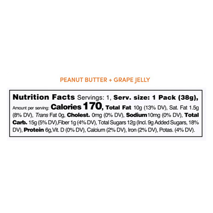 Split Nutrition Peanut Butter & Grape Spread 1.34oz