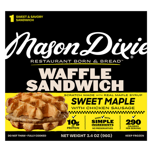 Mason Dixie Foods Single-Serve Maple Waffle Sandwich, 1 ct