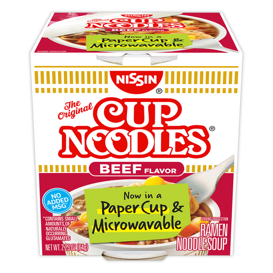 Nissin Cup Noodles Beef Flavor 2.25oz