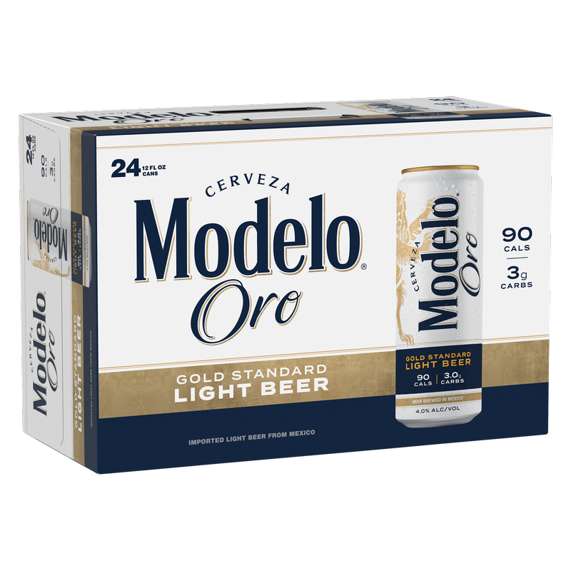 Modelo Oro Light Beer 24pk 12oz Can 4% ABV