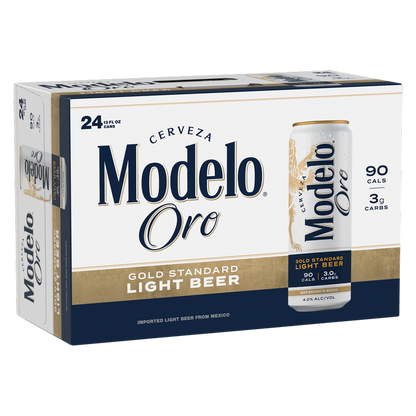 Modelo Oro Light Beer 24pk 12oz Can 4% ABV