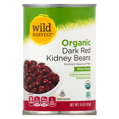Wild Harvest Dark Red Kidney Beans 15oz