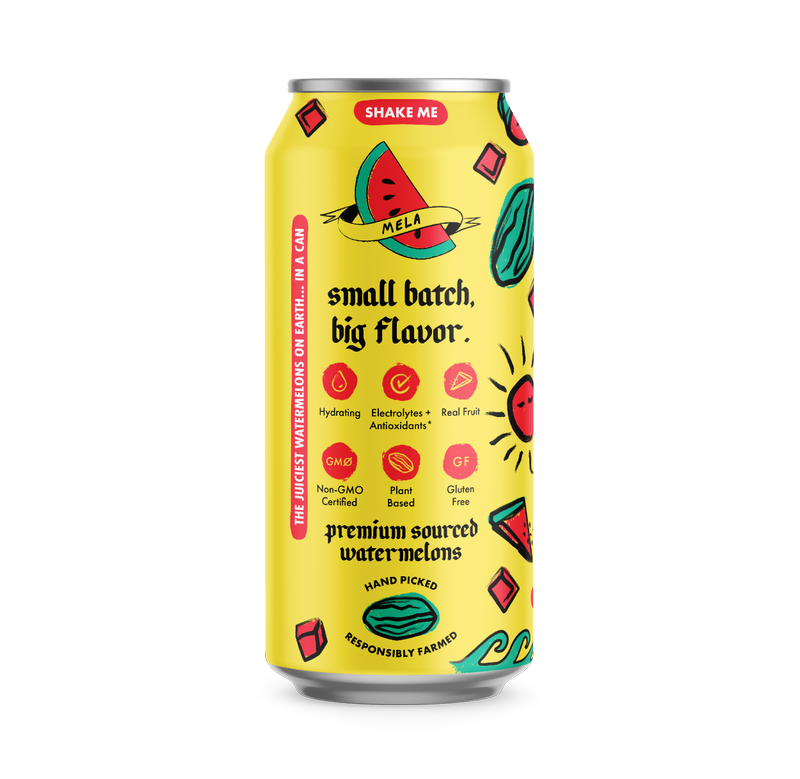 Mela Water Watermelon Pineapple 16.9oz Can
