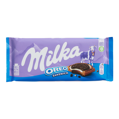 Milka Oreo Sandwich Chocolate Bar, 3.5 oz