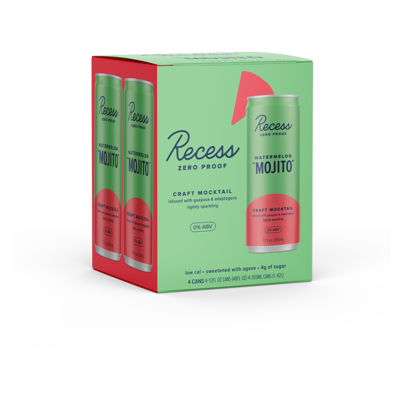 Recess Watermelon Mojito Mocktail 4pk 12oz Can