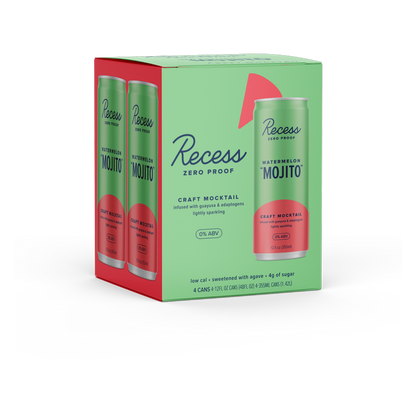 Recess Watermelon Mojito Mocktail 4pk 12oz Can