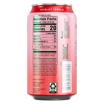 Bloom Pop Shirley Temple 12oz Can